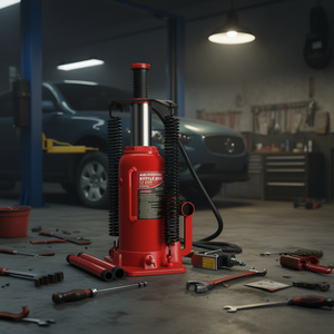 Martinetto idraulico pneumatico da 12 tonnellate con intervallo di sollevamento da 10,2 a 20,1 pollici per riparazione auto e uso industriale - Product Image 2