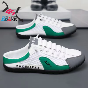 Chaussures d'été pour hommes, mules en maille à bout rond, respirantes, sans talon, nouveau style 2025, à enfiler facilement, style décontracté - Product Image 3