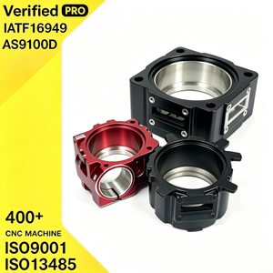 Corps de valve en aluminium usiné sur mesure avec cavités CNC, finition anodisée bicolore multi-angle et usinage de cavités profondes - Product Image 1