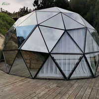 Dôme géodésique sur mesure, tentes dôme géodésiques, glamping, jardin, dôme en verre polycarbonate