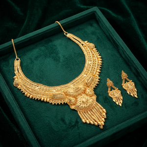 Gold Plated Forming Necklaces Wedding & Special Occasion Gold Jewelry Gift for Women <b>Copper</b> & Brass Chapado En Oro Oro Laminado - Product Image 1