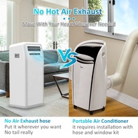 JJPRO Greenfly 2026 Climatiseur portable ultra silencieux et économe en énergie sans évacuation pour la maison, la chambre et le bureau