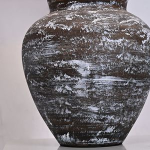 Lámpara Led <span class=keywords><strong>de</strong></span> cerámica Estilo Vintage para sala <span class=keywords><strong>de</strong></span> estar, dormitorio, hecha a mano, rústica, Wabi Sabi, mesa lateral - Product Image 3