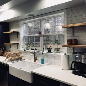 12นิ้วสีดำเคลือบผงโลหะชนบทชั้นลอยหนา5มม. ตัวยึดริมฝีปากสำหรับโรงนาที่ยึดแบบเปิดสำหรับงานหนัก - Product Image 3