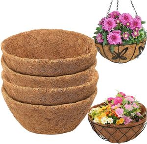 DD2317 – Doublures rondes en fibre de coco pour paniers suspendus, remplacement de tapis en fibre de palmier, doublure en fibre de coco pour jardinière - Product Image 1