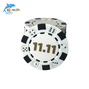 Juegos de fichas de póquer de material PP de cerámica de diseño libre de logotipo totalmente personalizable para juegos de azar - Product Image 5