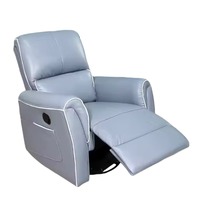 Fauteuil Zéro Gravité Pivotant et à Bascule, Style Moderne, en Cuir, pour Salon, Mobilier d'Intérieur Résidentiel, Sièges pour Projets Commerciaux