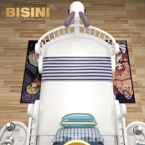 Cama Infantil Popular con Diseño de Barco Pirata, Cama de Dibujos Animados ONE PIECE <span class=keywords><strong>Going</strong></span> <span class=keywords><strong>Merry</strong></span>, Juego de Dormitorio Infantil con Diseño de Barco Corsario, Regalo para Niños - Product Image 4
