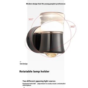 Moderna lampada <span class=keywords><strong>da</strong></span> comodino per camera <span class=keywords><strong>da</strong></span> letto a Led protettiva per occhi moderni semplici scale <span class=keywords><strong>ingresso</strong></span> <span class=keywords><strong>ingresso</strong></span> soggiorno lampada <span class=keywords><strong>da</strong></span> <span class=keywords><strong>parete</strong></span> sfondo - Product Image 5