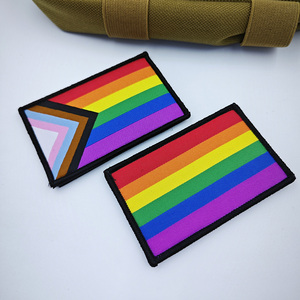 <span class=keywords><strong>2</strong></span>*<span class=keywords><strong>3</strong></span>-Inch Weaving Rainbow Flag Tactical Cloth Patch for Clothing Hat & Bag for Tactical Gear & Style - Product Image 2
