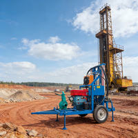 Fabricant chinois de plateformes de forage de puits d'eau mobiles hydrauliques diesel, équipement de forage rotatif pour puits, à vendre