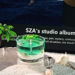 Bougie <span class=keywords><strong>Secret</strong></span> Realm Océan Étoilé - Cadeau d'ambiance haut de gamme pour les amies et les femmes, décoration d'intérieur, <span class=keywords><strong>verre</strong></span> cylindrique - Product Image 6