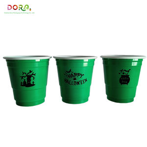 Cadılar bayramı festivali benzersiz cadılar bayramı parti süslemeleri için payet ile yaratıcı tasarım plastik tek kullanımlık bardak - Product Image 3