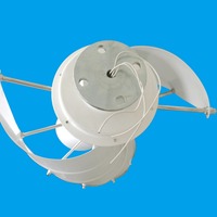 Éolienne hélicoïdale verticale 200W 12/24V, petite unité de production d'énergie éolienne à axe vertical