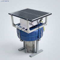 Boya de Monitoreo de Calidad del Agua Solar con Sensor de pH, OD, CE y Turbidez, Estación Flotante con GPS Beidou para Acuicultura en Lagos y Océanos