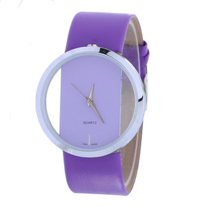 นาฬิกาควอทซ์ดีไซน์โปร่งใสทันสมัยมินิมอลมีสไตล์และหรูหรา - Product Image 1