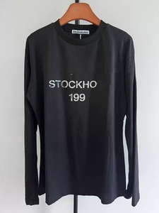 T-Shirt Personalizzata all'Ingrosso, Moda Streetwear in <span class=keywords><strong>Cotone</strong></span> con Stampa Grafica, Effetto Vintage, Manica Lunga per Uomo - Product Image 4
