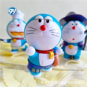 หุ่นฟิกเกอร์ตัวการ์ตูนอะนิเมะโดราเอม่อนโนบิตะชิซึกะทำมือตกแต่งเค้กโมเดลรถของเล่นของขวัญวันเกิดเด็ก1ชุด - Product Image 3