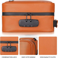 Grand sac anti-odeur avec combinaison de charbon actif sac de rangement de fichiers étui de verrouillage de conteneur doublé de carbone
