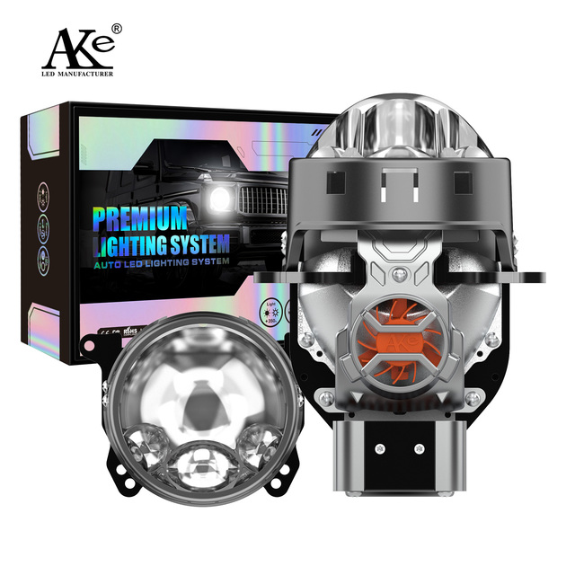Super Bright 100W 3.0 Inch LED Lens Headlight High Low Beam Projector Bi LED Projector Headlights LED Bi Led Projector Fog Lamp