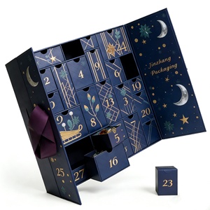 Caja <span class=keywords><strong>de</strong></span> Calendario <span class=keywords><strong>de</strong></span> Adviento Vacía para Rellenar, Regalo <span class=keywords><strong>de</strong></span> Navidad 2026, Embalaje Rígido Mate para Cosméticos, Perfumes y Productos <span class=keywords><strong>de</strong></span> Belleza, 24 Días, para Eid y Ramadán - Product Image 3