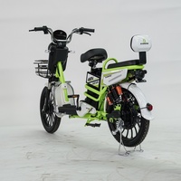Vélo électrique biplace 500W, Bicicleta Electrica 48V, technologie numérique, moto électrique à 2 roues, scooter électrique