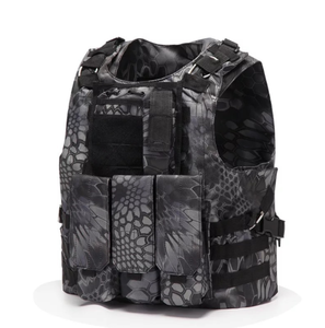 Gilet tactique Molle TV101 CP MC Sports vert, marron, kaki, camouflage, pour la terre et l'eau, camping, avec cordon en acier détachable rapide - Product Image 4