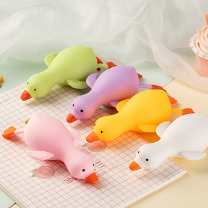 Squishy Duck <b>Memory</b> Sand Filled Stretchy Silicone TPR Mini Fidget Swan Stress Relief Toy Unisex for Kids Anxiety Squeeze Toy - Product Image 2