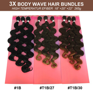 Julianna Ingrosso 18-20-22 Pollici Confezione da 3 Pezzi Capelli Sintetici <span class=keywords><strong>Afro</strong></span> Ondulati <span class=keywords><strong>Ricci</strong></span> per <span class=keywords><strong>Extension</strong></span> - Product Image 6