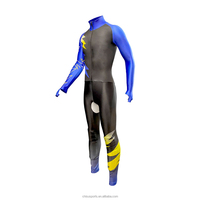 Combinaison de patinage de course de vitesse respirante conçue sur mesure, fermeture à glissière coupe-vent confortable, patinage sur glace de grande taille