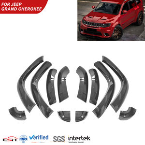 Parachoques trasero Chaoshenghang, guardabarros de cuerpo ancho para <span class=keywords><strong>Jeep</strong></span> <span class=keywords><strong>Grand</strong></span> <span class=keywords><strong>Cherokee</strong></span> <span class=keywords><strong>SRT</strong></span> 2012 2013 2014 2015 2016 2017 2018 2019 2020 <span class=keywords><strong>2021</strong></span> - Product Image 1
