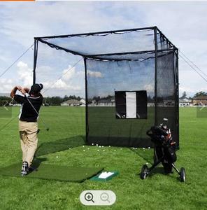 Cage de frappe de <span class=keywords><strong>golf</strong></span> en tuyau galvanisé PE 10x10x10 pieds, filet de frappe durable et portable pour l'entraînement en intérieur et en extérieur - Product Image 1