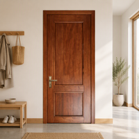 Porte intérieure moderne à 5 panneaux encastrés, peinte en blanc, isolation phonique, taille personnalisée pour chambre, salon, salle de bain, hôtel