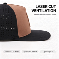 Cappellino Snapback Sportivo in Poliestere e Spandex Traspirante con Fori Perforati al Laser, Alta Qualità, Vendita all'Ingrosso
