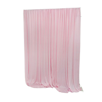 Tissu de fond en polyester soie glacée de haute qualité pour décoration de mariage, scène, Noël, anniversaire, taille personnalisée, plusieurs options