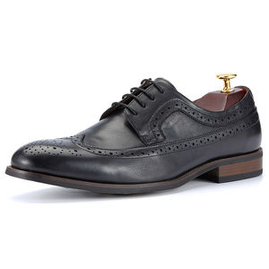 2024 <strong>Brogue</strong> Style Derby Shoes for <strong>Men</strong> Genuine Top Layer Cowhide Leather Durable Oxfords for Career Office Daily Casual Use - Product Image 2