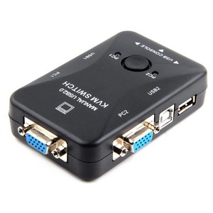 FJ-2UK KVM <b>Switch</b> 2 Port <b>USB</b> 2.0 Manual Video Keyboard Mouse Sharing For PC - Product Image 3