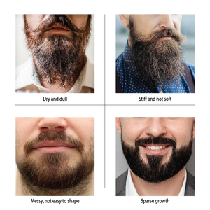 Bán Buôn 100% Mùi Hương Tự Nhiên Người Đàn Ông Đen Râu Vanilla Bom Mát Sáp Râu Balm - Product Image 5