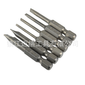 Flathead <b>Screwdriver</b> <b>Bits</b> <b>Set</b> 4pc 100mm 6pc 50mm S2 Alloy Steel Industrial Grade - Product Image 5