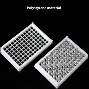 96-Well Plate Détachable High Binding <span class=keywords><strong>ELISA</strong></span> Microplate White Frame 8-Strip Tubes Consommables de laboratoire emballés individuellement - Product Image 4