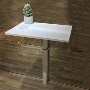 <span class=keywords><strong>Bureau</strong></span> <span class=keywords><strong>mural</strong></span> pliable avec hauteur réglable, table de travail compacte à suspendre au mur pour <span class=keywords><strong>petit</strong></span> appartement - Product Image 4
