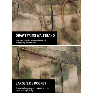 Sivi săn bắn ngoài trời quần áo Ripstop chiến thuật mặc đồng phục màu xanh lá cây An ninh bảo vệ đồng phục ngụy trang ACU đồng phục - Product Image 5