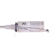 Outil de serrurier Lishi GM39 2 en 1, décodeur et crochet en alliage d'aluminium pour GM Chevrolet