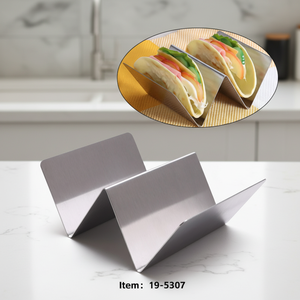 Soporte para Tortillas de Acero Inoxidable 430 de Grado Alimenticio, Fabricado en una Sola Pieza con Acabado Cepillado, para <span class=keywords><strong>Tacos</strong></span> <span class=keywords><strong>Mexicanos</strong></span>, Tortillas de Maíz, Rollos de <span class=keywords><strong>Pollo</strong></span> - Product Image 2