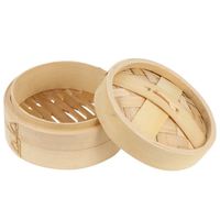 Casserole vapeur à trois niveaux de 26 cm en silicone pour aliments, dim sum, pain, en acier inoxydable, pour cuisson du couscous