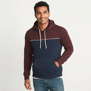 Sudadera con Capucha de Manga Larga para Hombre, de Alta Calidad, Color Sólido, Cómoda, Talla Grande, Dos Tonos, para Invierno, Marca Privada, Ropa para Adultos - Product Image 1