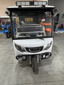 Tuk Tuk a Tre Ruote con Carrozzeria Aperta, Triciclo Elettrico <span class=keywords><strong>Taxi</strong></span> per 6 Passeggeri, Carico Utile 420kg, Motore 3000W, Batteria 60V, Velocità 50-70km/h, Autonomia 90km - Product Image 4
