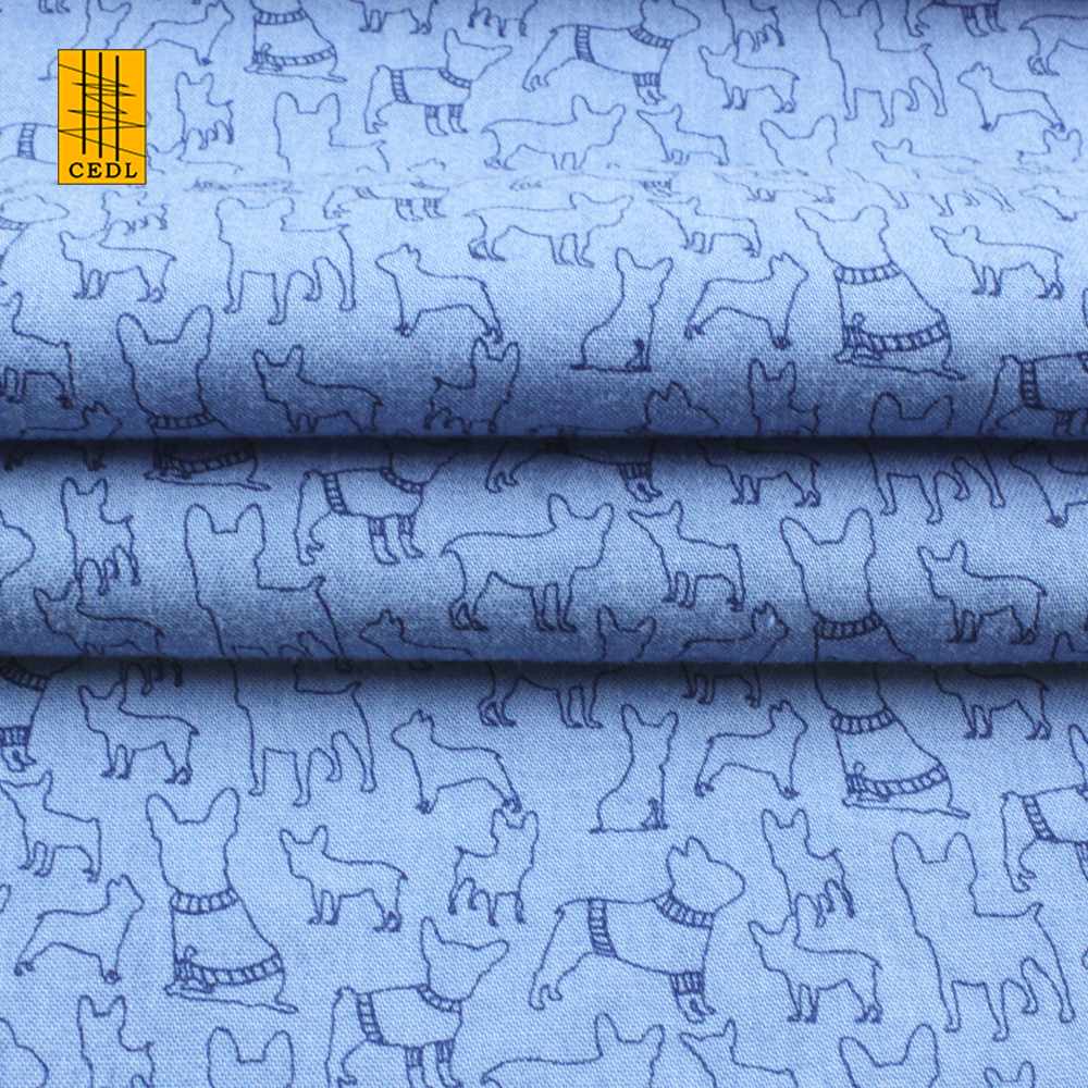 Топ, экономичная на ощупь, крутая Глянцевая Чистая 100% ткань Lyocell с принтом для ночной рубашки, печать FSC