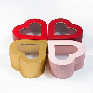 Custom Luxury Royal Modern Style Small Heart Shaped Chocolate <b>Wrapping</b> Box with Window - Product Image 5