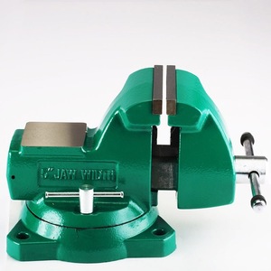 Tornillo de Banco Industrial de Hierro Dúctil Resistente Sata de 4 a 8 Pulgadas para Montaje en Banco de Trabajo con Superficie de Mordaza Lisa - Product Image 2